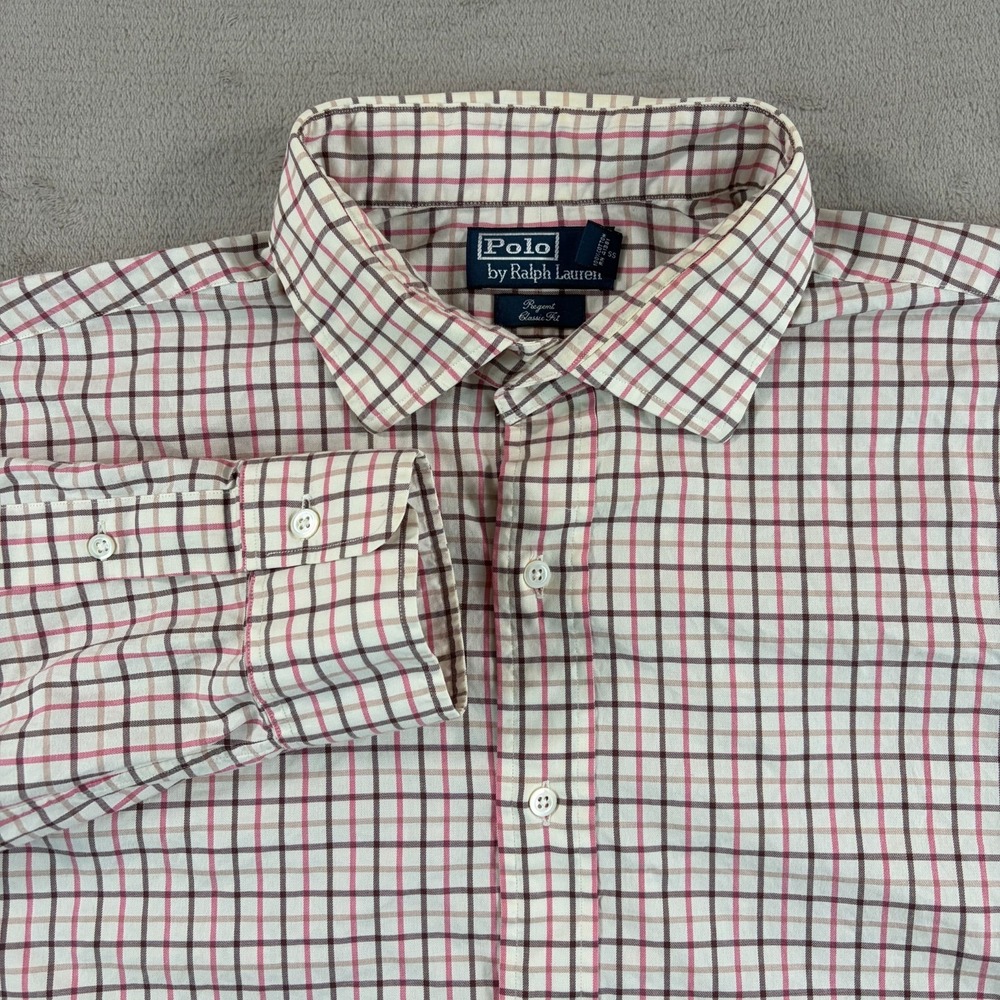 Vintage Polo Ralph Lauren Oxford‎ Regent Classic Fit Shirt Men 2XL Multi Plaid